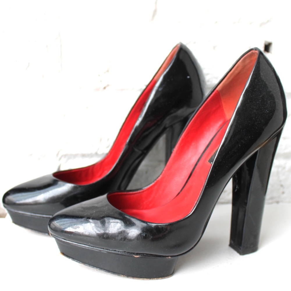 Charles Jourdan Patten Leather Pumps